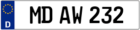 Trailer License Plate